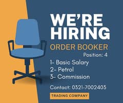 Order Booker Required