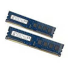 DDR3 Ram 4gb x 4 sticks 1600mhz(16gb) 1
