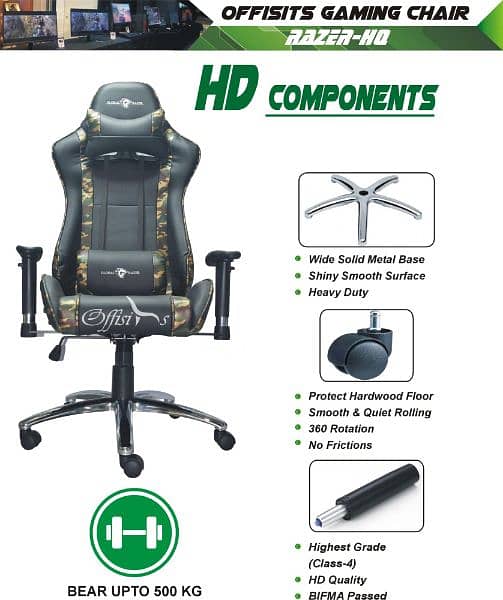 Global Razer Gaming chair (camo] 2