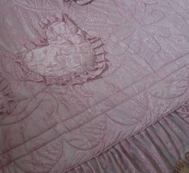 king size pink luxury bedsheet 0