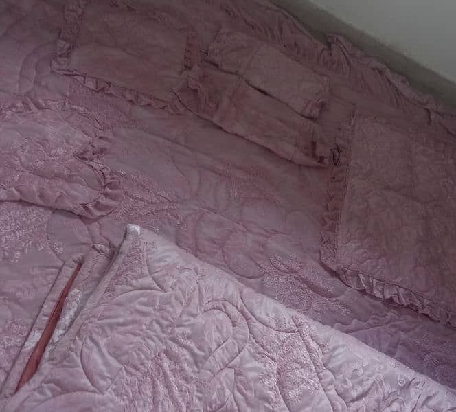 king size pink luxury bedsheet 2
