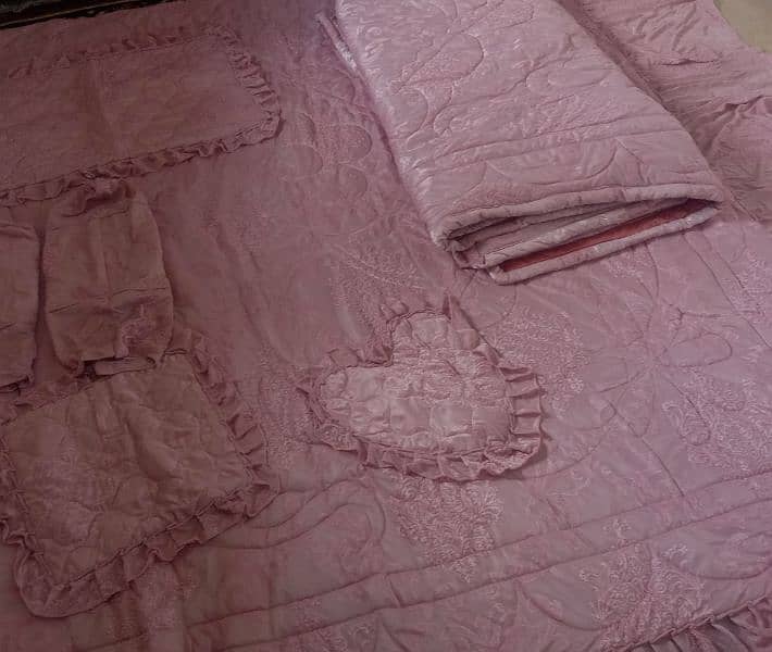 king size pink luxury bedsheet 3