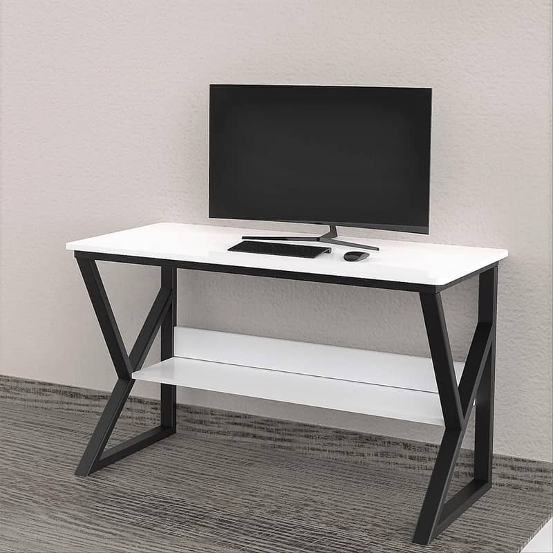 K Shape office table for Sell - Computer PC Gaming Desk with bookshelf 1