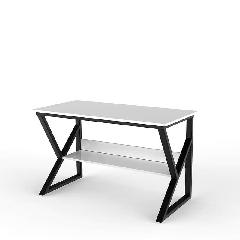 K Shape office table for Sell - Computer PC Gaming Desk with bookshelf 3