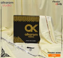 alkaram boski with box packing