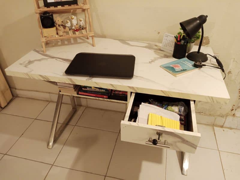 Study table/office table lasani top stainless steel 3