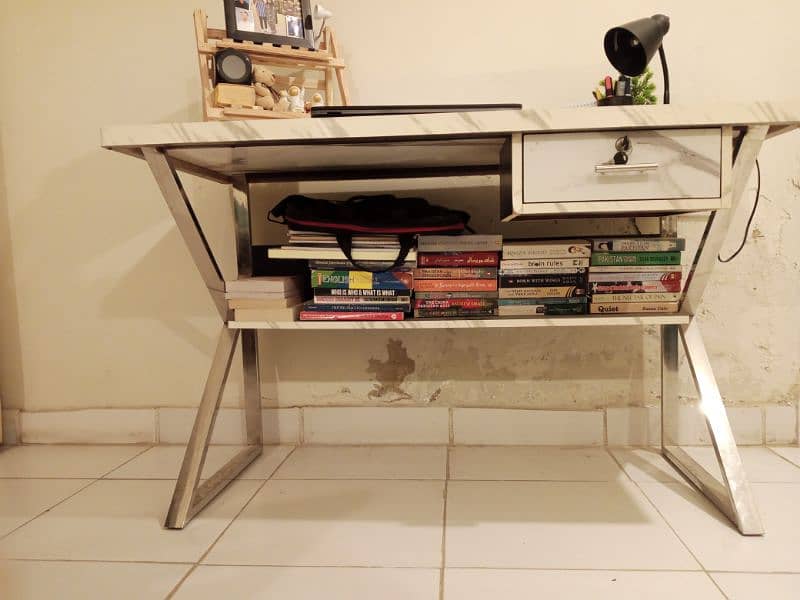 Study table/office table lasani top stainless steel 5