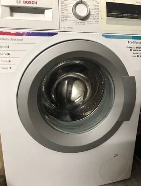 BOSCH fully automatic front load 8kg washing machine 0