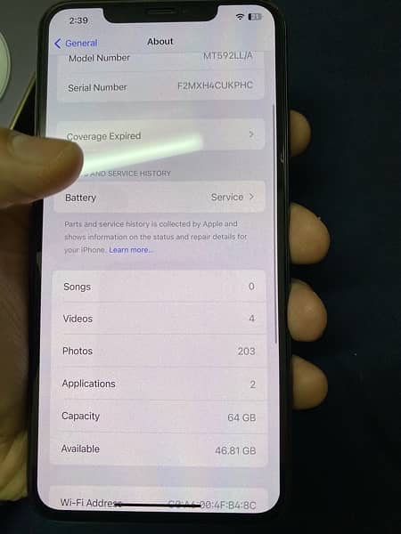 Apple iPhone XS Max 64GB pta approved dual 8