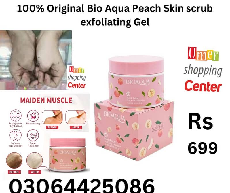 New Original Bio Aqua Peach Skin exfoliating gel cream 0