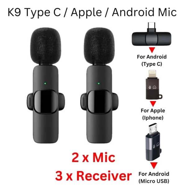 Wireless MIC Type C/IOS/Android/AUX 1