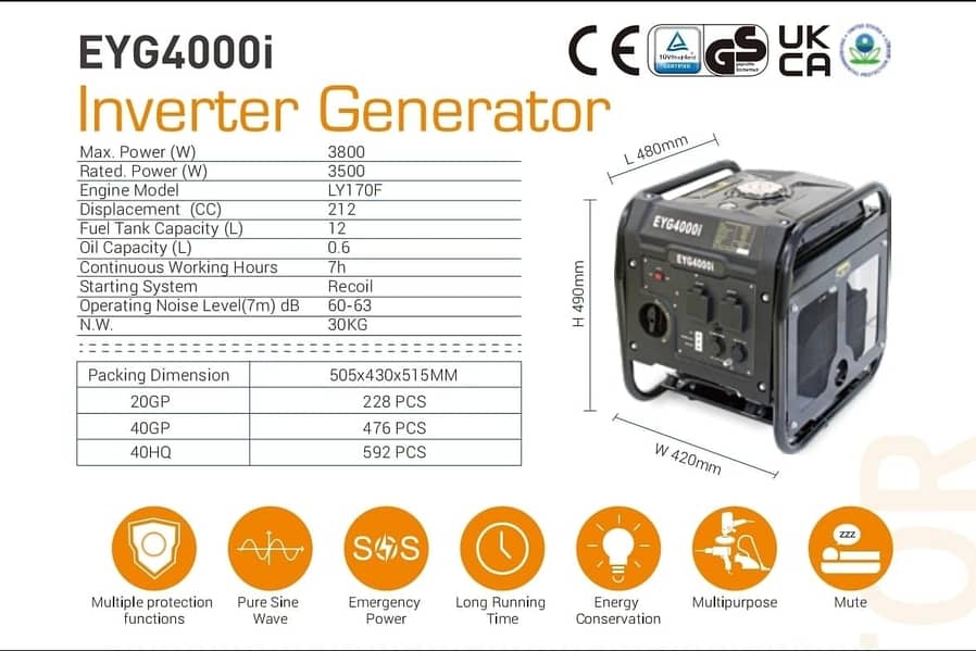 EYG-4000i inverter Ganerator 10