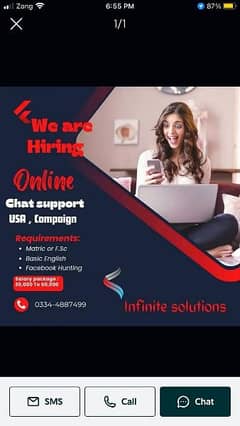 Hiring for USA chat support