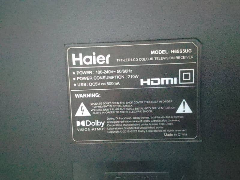 Haier 4K 64 Inches Android LED 5
