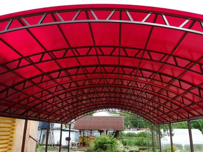 Tensile sheds, fiberglass sheds, acrylic sheet sheds 2