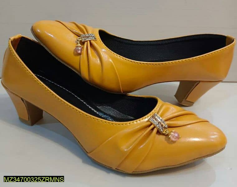 girls rexine casual heels 3
