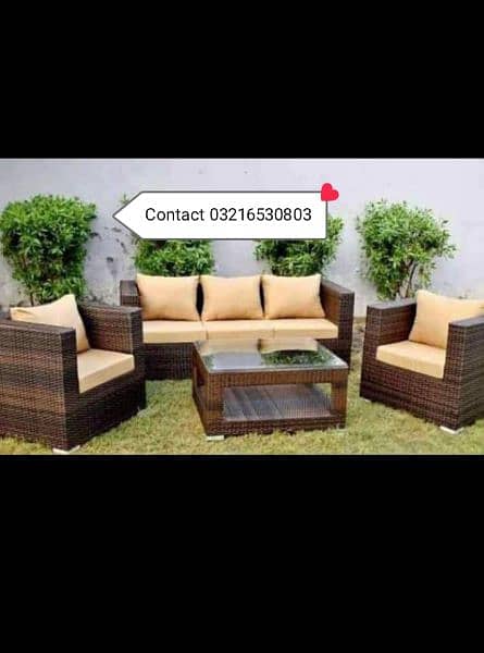 outdoor garden furniture Rattan Furniture uPVC chair park benches 2