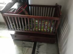 baby cot and swing for sale