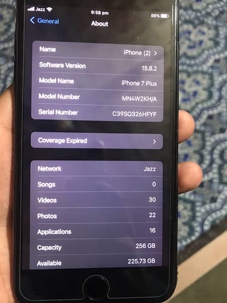 iPhone 7 Puls 256 GB condition 10by 10  what app 03085710522 3
