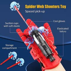 Spiderman Web Dart Shooter With Gloves Launcher Kids Spider Shooter