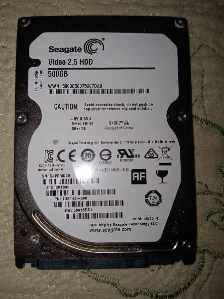 Seagate original 500GB hard drive 0