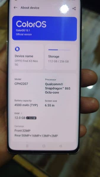 Oppo find x 3 neo 5g PTA APPROVED 6