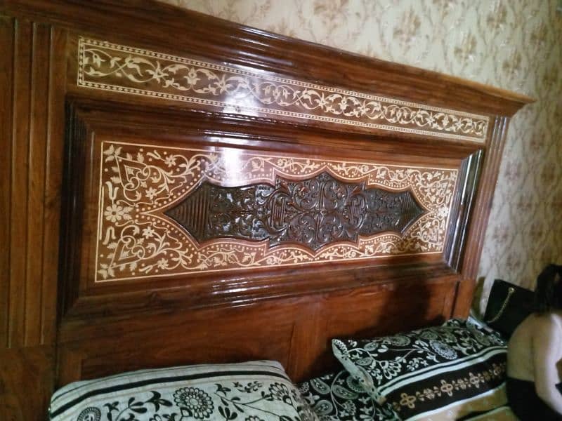 pure shesham wood chanoti king size bed set 1