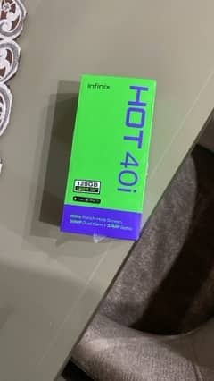infinix hot 40i new only box opened