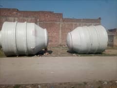 Fiber tanks for sale for textile or paper mill industries.
