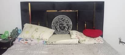 Vercase black velvet bed set