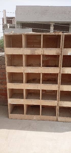 breeding boxes for piegons size 1 by 1 , 1 year used only for sale 3