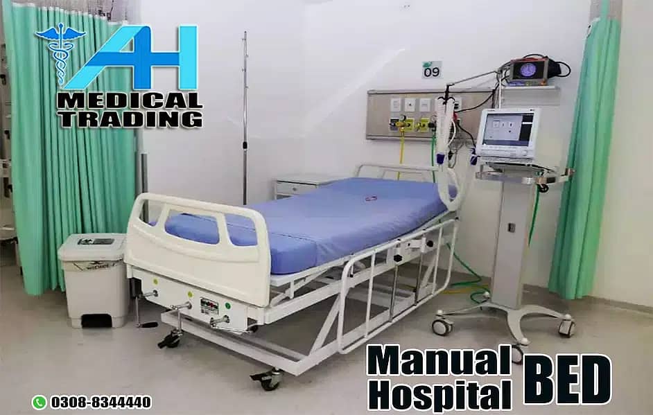 ICU beds/ Manual medical bed/ Surgical bed /Hospital bed/Patient bed 3