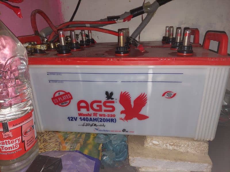 AGS 23 plate 2 batteries 0