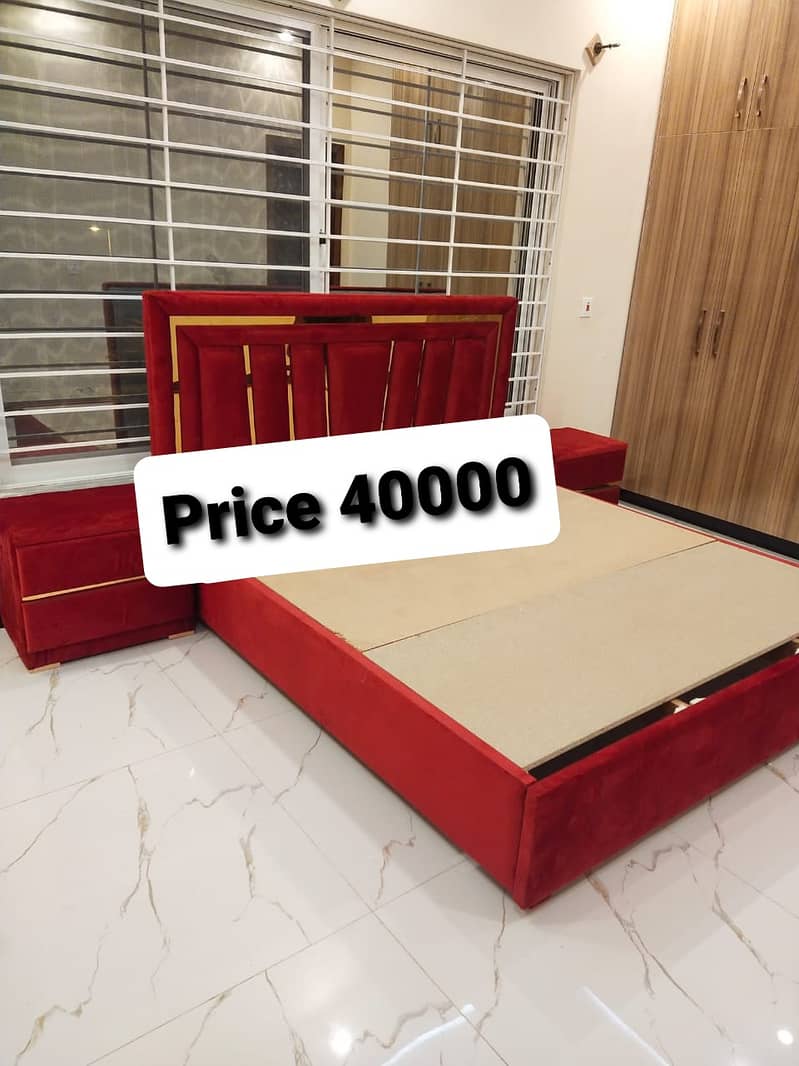 Bed, Side table, King size bed, double bed, sheesham wooden bed 0
