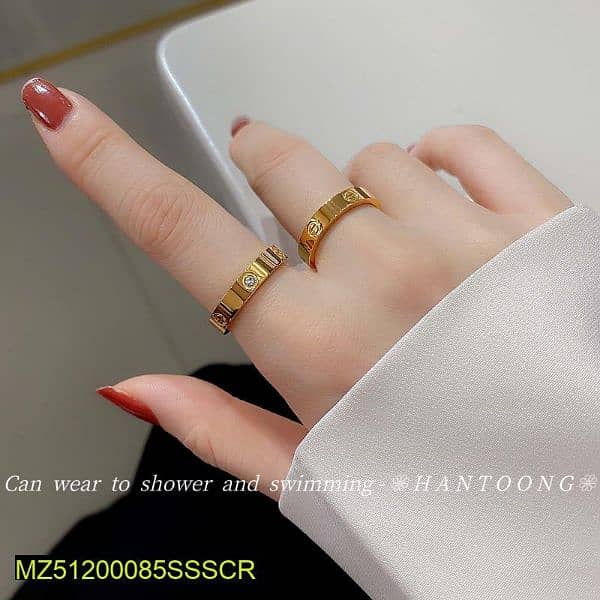 certier style Ring set Golden 0