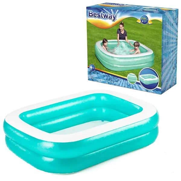 Bestway Rectangular Pool 6’7 x 57 x 19 For Kids03020062817 0