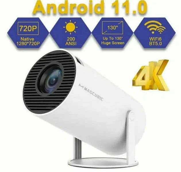 HY300 Projector Android 11 WIFI Portable Home 4