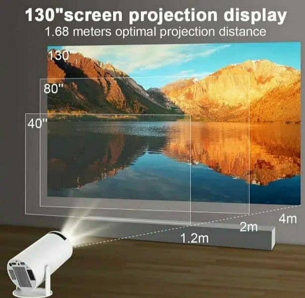 HY300 Projector Android 11 WIFI Portable Home 7