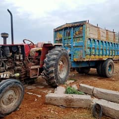 MF 385 tractor and tralla for sale model 2006 0
