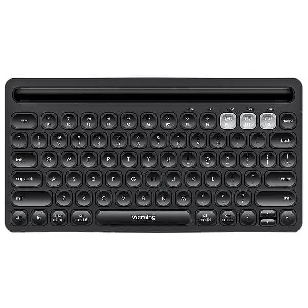 VictSing Multi-Device Wireless Bluetooth Keyboard wd Integrated Holder 10