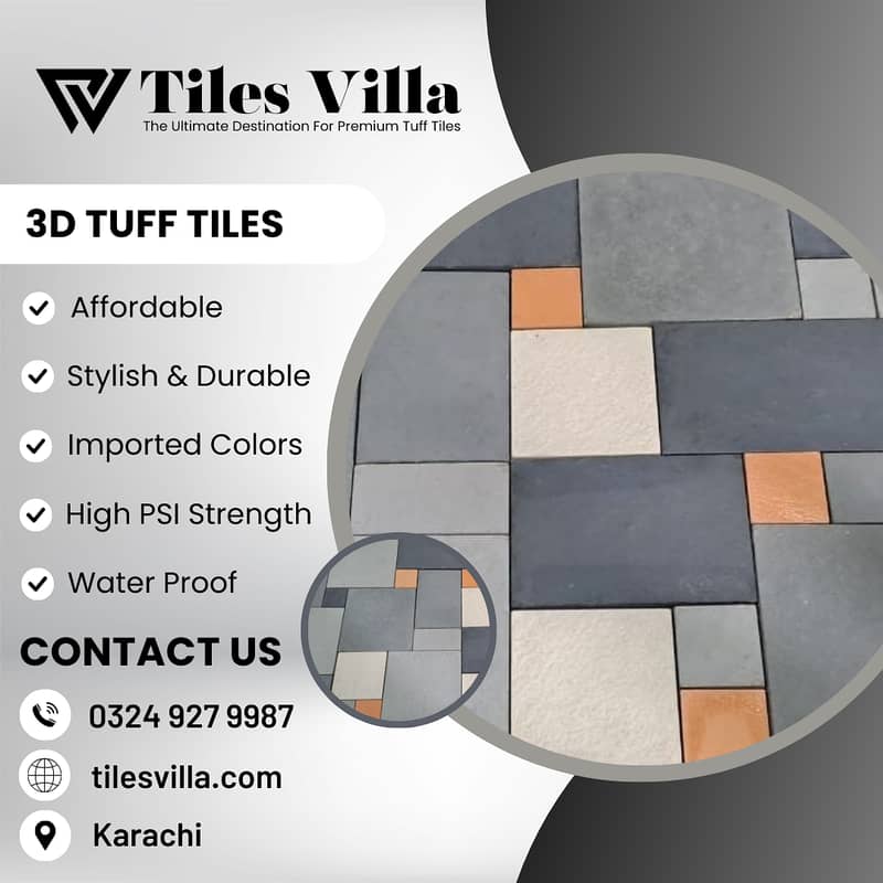 Tuff Tiles / Car Porch And Ramp Tough Tiles / Patio and Swimming Pools 3