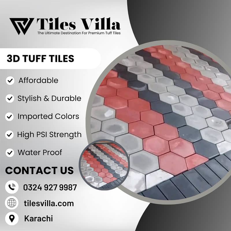 Tuff Tiles / Car Porch And Ramp Tiles / Garden Tiles 5