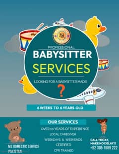 Babysitter/ Nanny/ Helper/ Patient Attendant/ Cook/ Domestic Staff