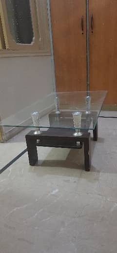 Glass Fancy Table and 12 V DC Fan
