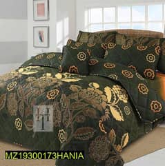 7 PCs Double bed cotton printed comforter set