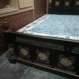 chinioti style wooden Double bed for sale 8