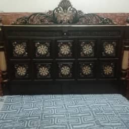 chinioti style wooden Double bed for sale 9