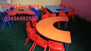 College chair & table/School furniture/desk/table/bench