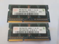 2gb ram ddr3 for laptop 2 piece 2+2=4gb only in 999