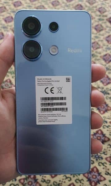 Redmi Note 13 Ice Blue color 8/256 Warranty start date [5 April 2024] 5